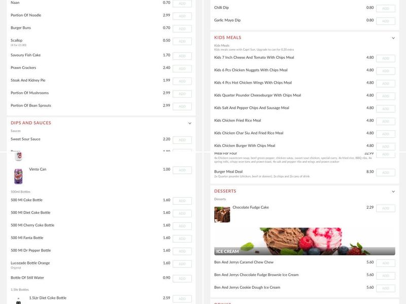 Yona Menu