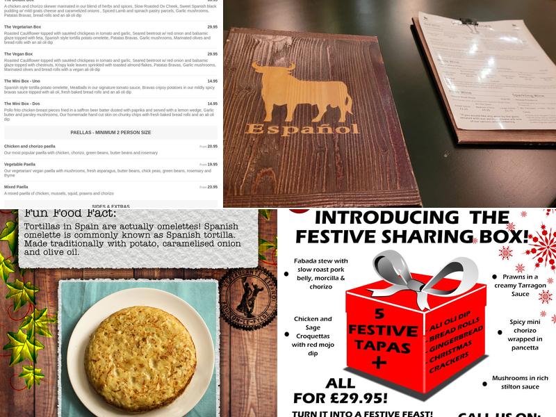 Espanol Restaurant Menu