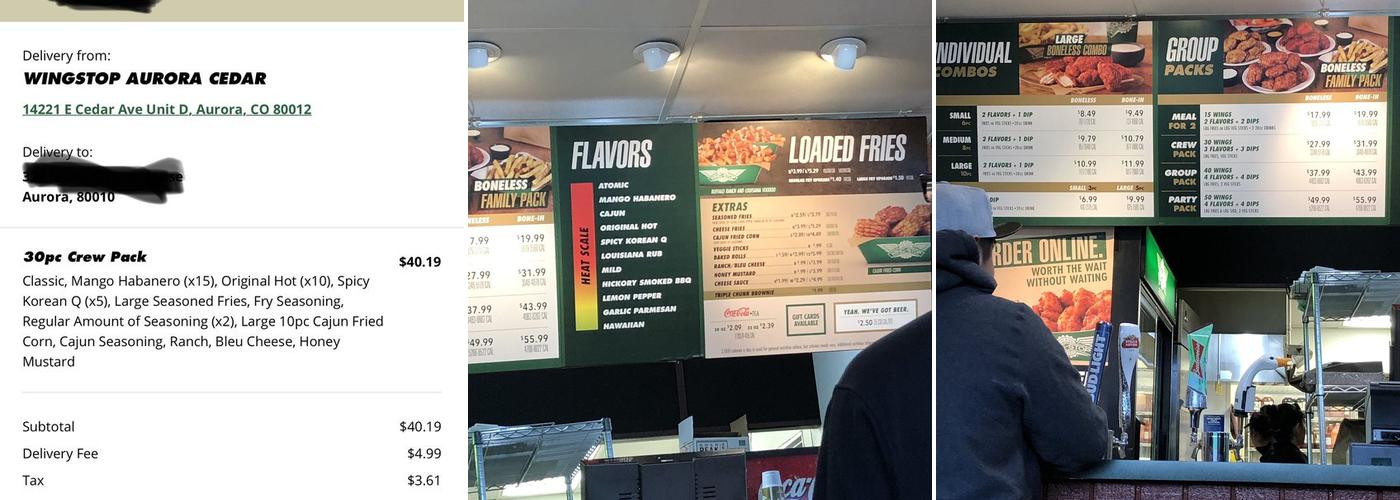 Wingstop Menu