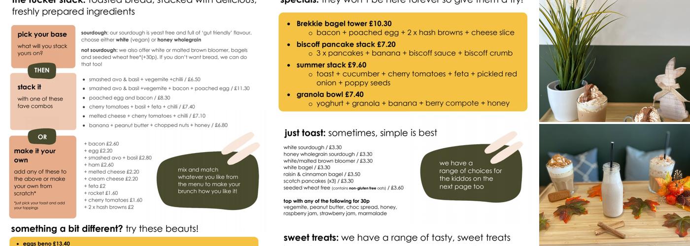 brew and tucker Menu