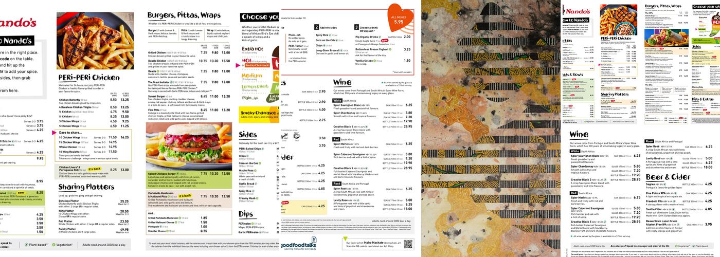 Nando's Preston - Deepdale Menu