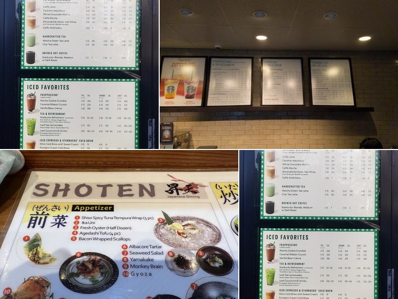 Starbucks Menu