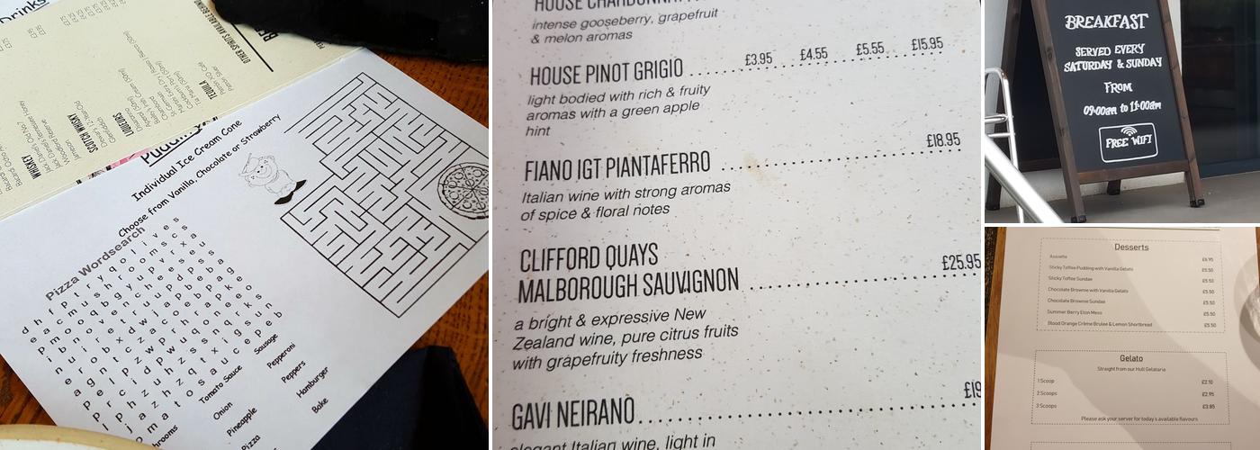 Bert's Pizzeria & Cafe Menu