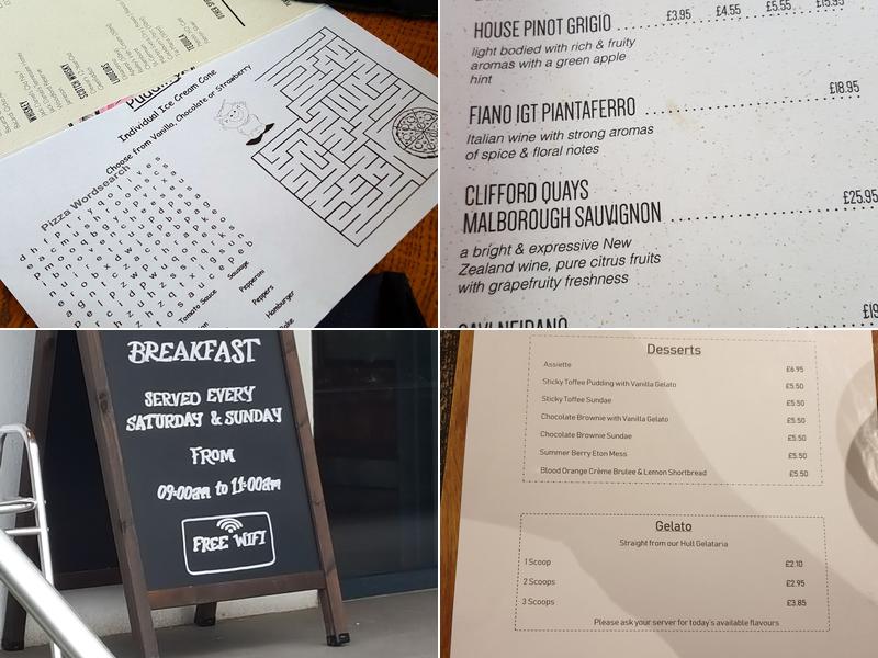 Bert's Pizzeria & Cafe Menu