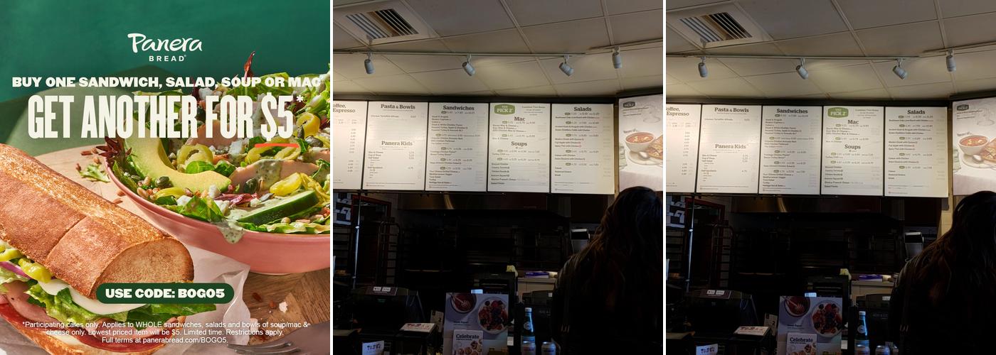Panera Bread Menu