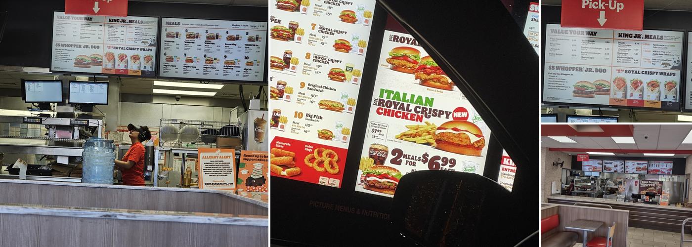 Burger King Menu