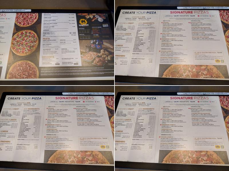 Pizza Hut Menu