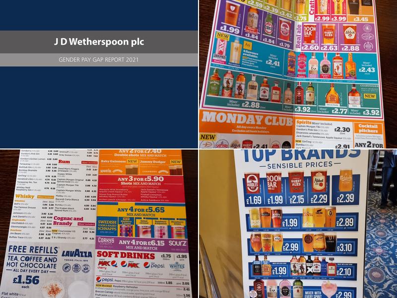 The Kings Head Hotel - JD Wetherspoon Menu