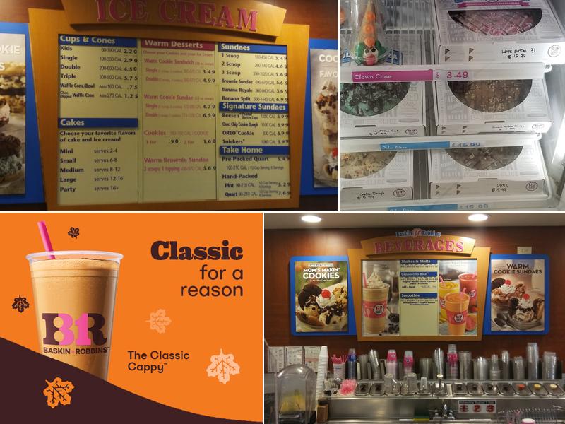 Baskin-Robbins Menu