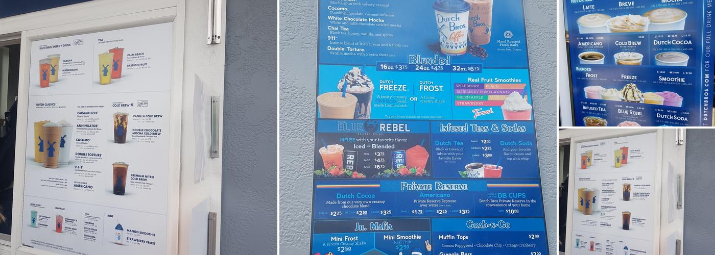 Dutch Bros Coffee Menu