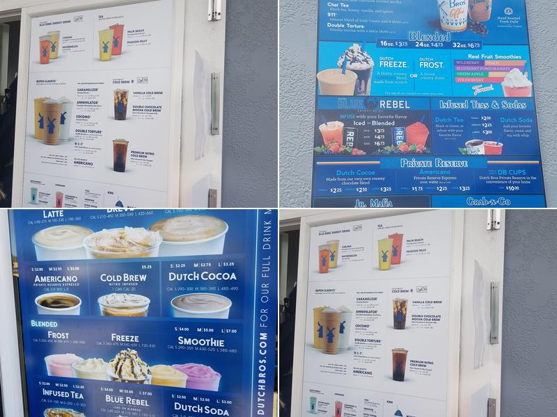 Dutch Bros Coffee Menu