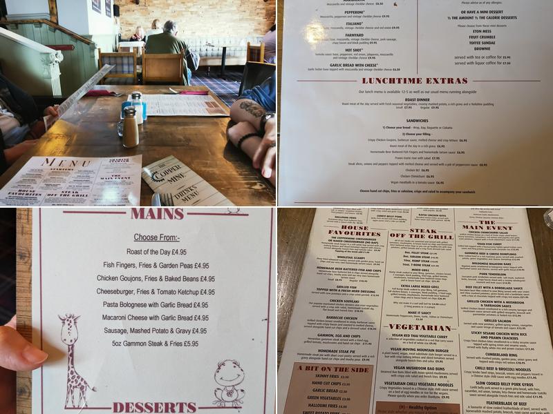 The Copper Mine Menu