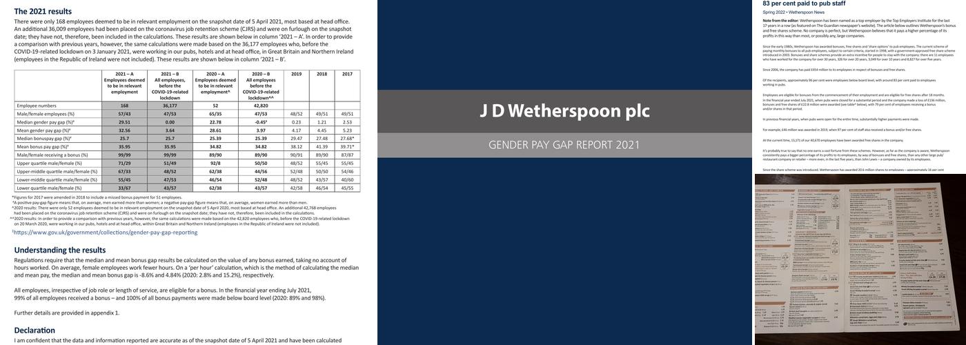 The Twelve Tellers - JD Wetherspoon Menu