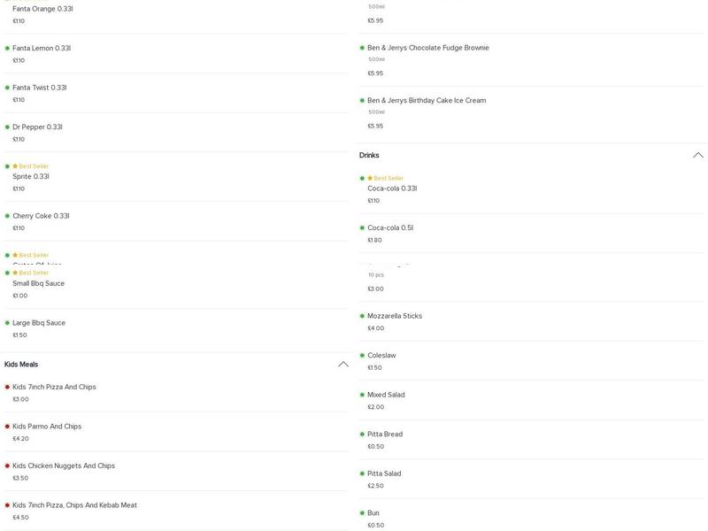 Pjs pizza and parmesan ?? ? ? best pizza best kebab best parmo Menu