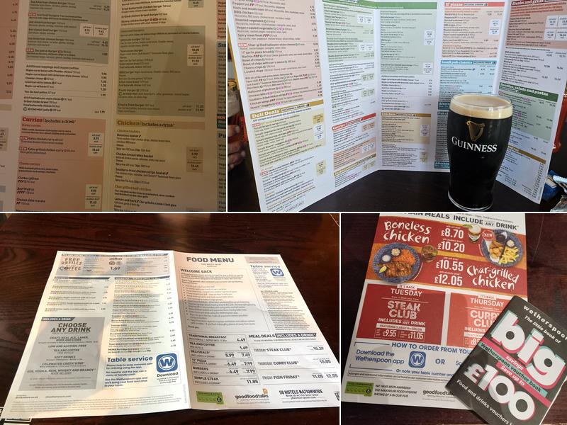 The West Quay - JD Wetherspoon Menu