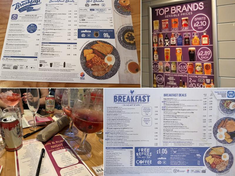 The Hat and Feathers - JD Wetherspoon Menu