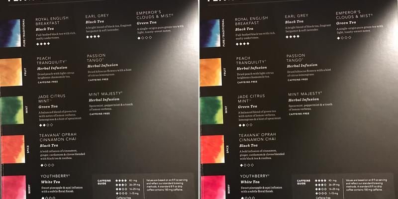 Starbucks Menu