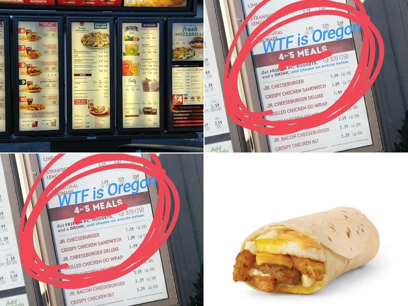 Wendy's Menu