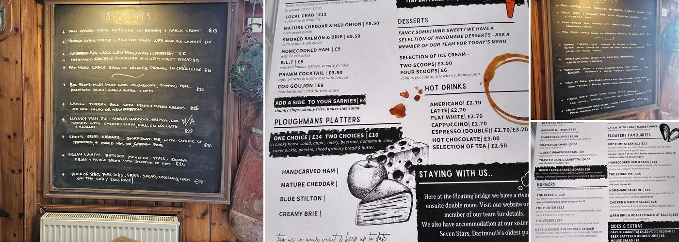 The Floating Bridge Menu