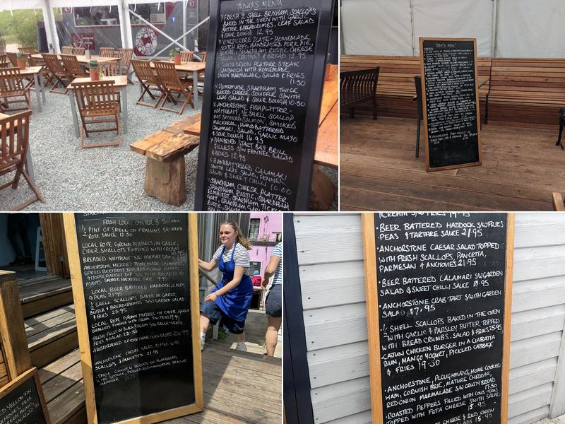 The Anchorstone Cafe Menu