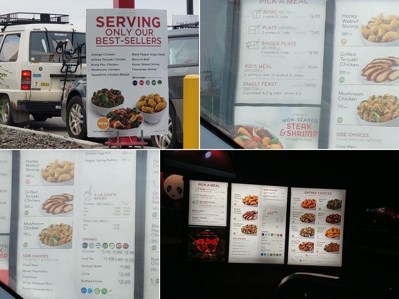 Panda Express Menu