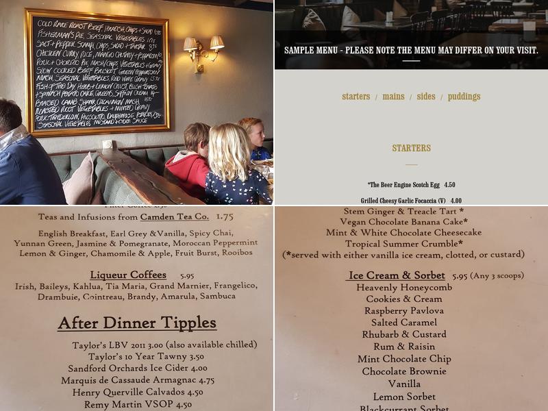 The Beer Engine Menu