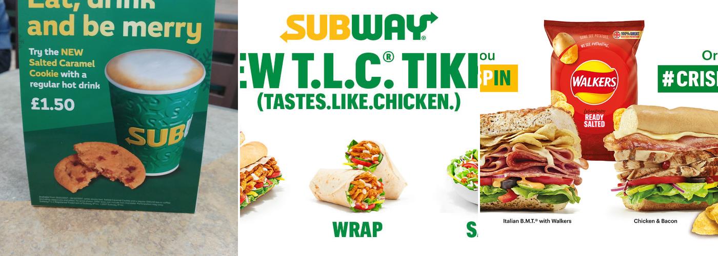 Subway Menu