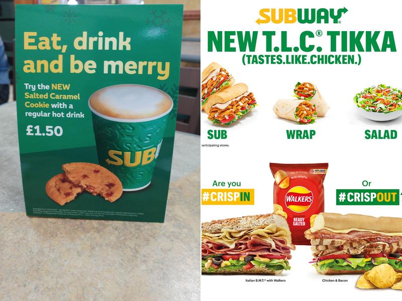 Subway Menu