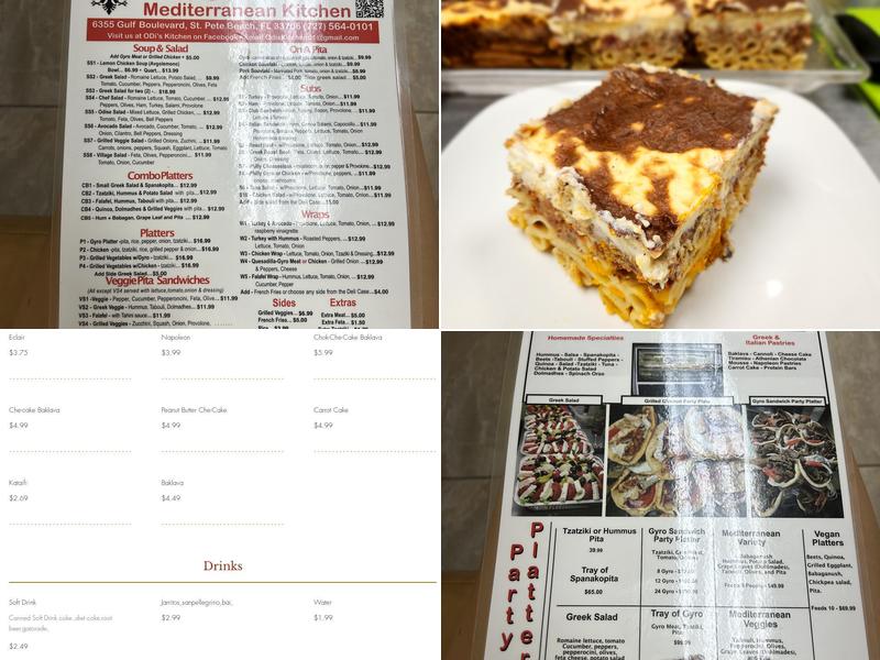 Odi’s Mediterranean Kitchen Menu