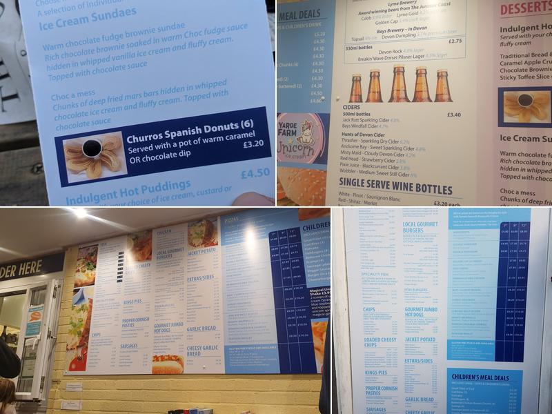 Charmouth Fish Bar Menu