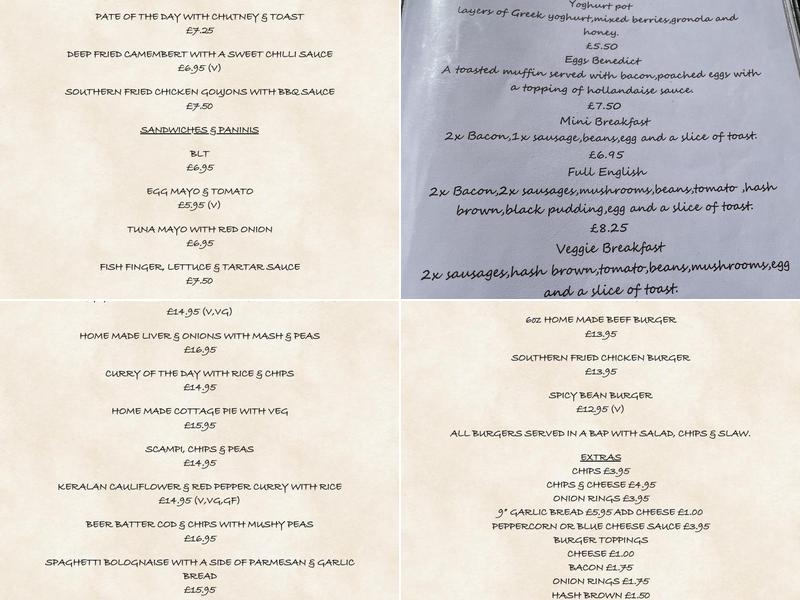 Ring O Bells Menu
