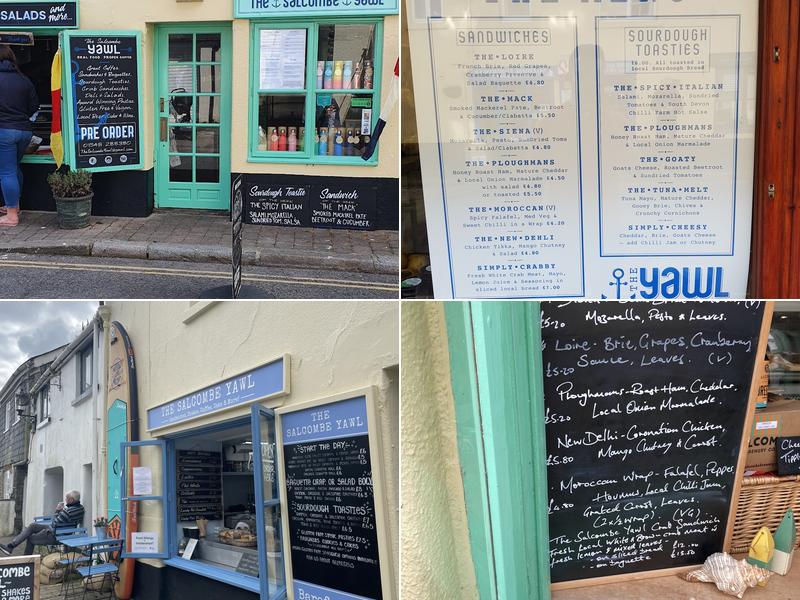 The Salcombe Yawl Menu