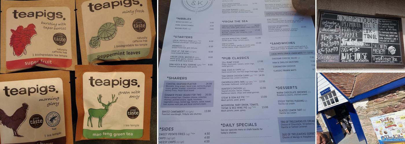 Hope & Anchor, Hope Cove Menu