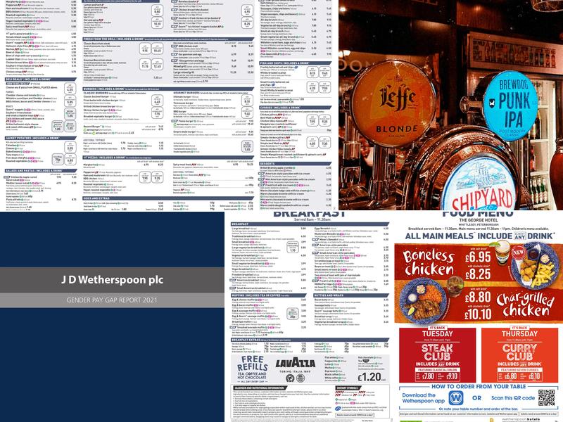 The George Hotel - JD Wetherspoon Menu