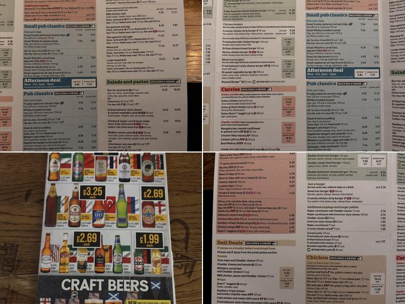 Sandford House - JD Wetherspoon Menu