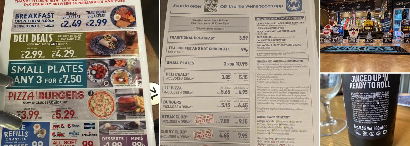 The Swan & Angel Menu