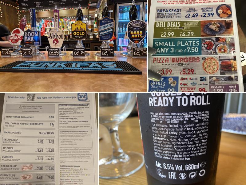 The Swan & Angel Menu