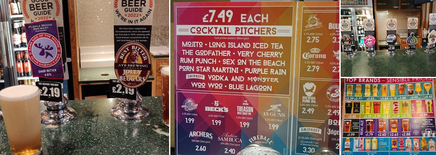 The Prestwick Pioneer - JD Wetherspoon Menu