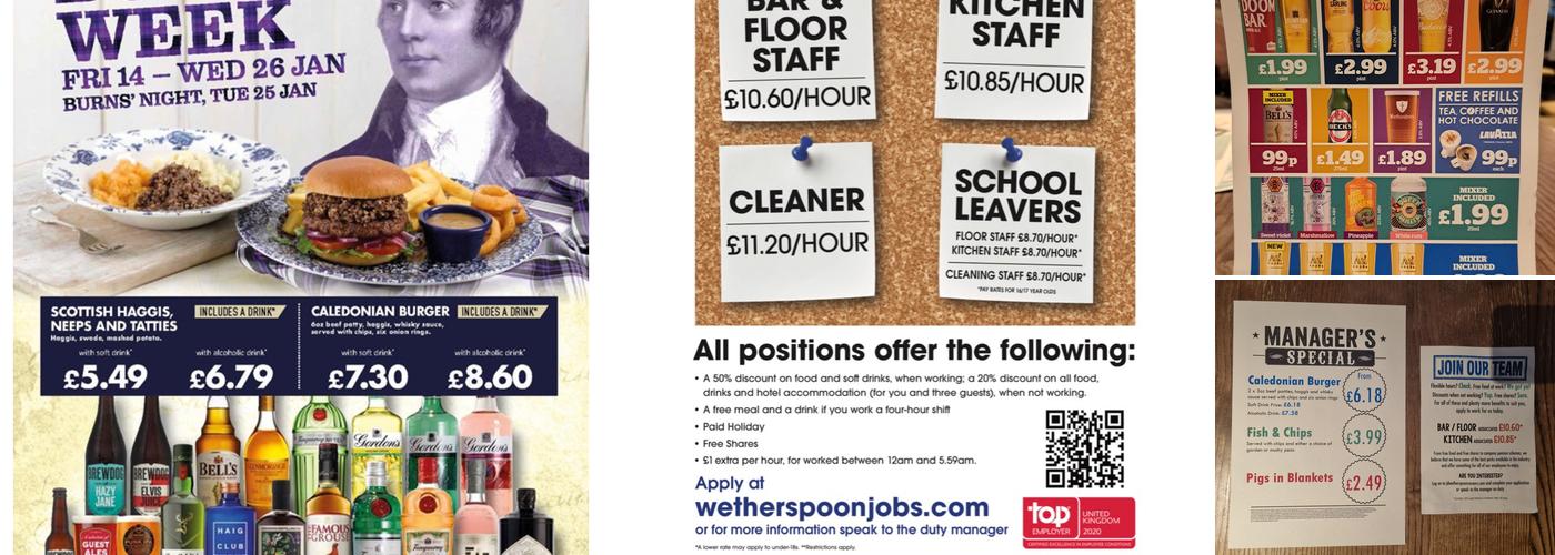 The Dog Beck - JD Wetherspoon Menu