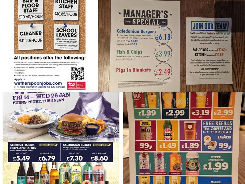 The Dog Beck - JD Wetherspoon Menu