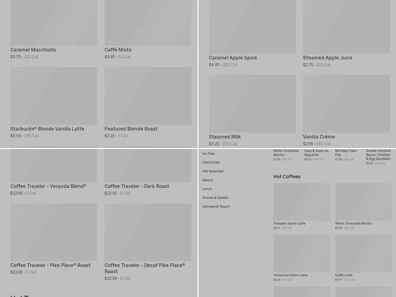 Starbucks Menu