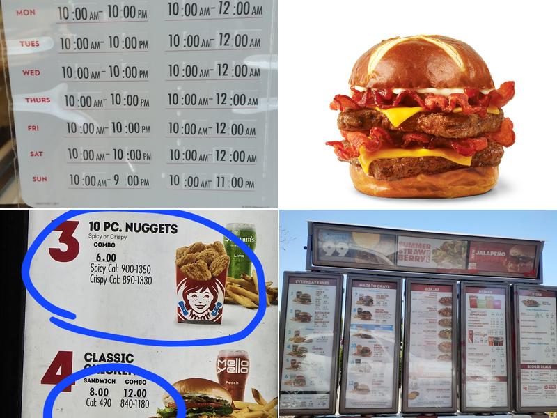 Wendy's Menu