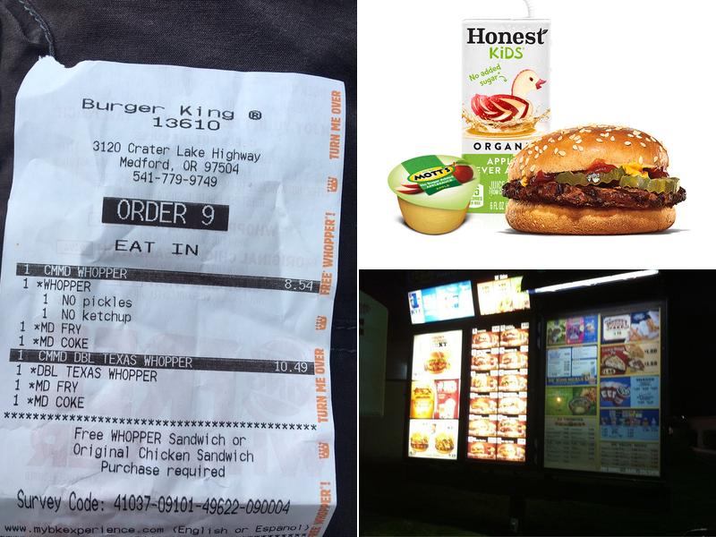 Burger King Menu