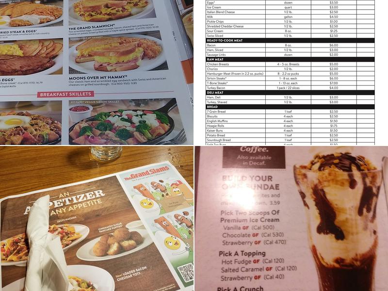 Denny's Menu