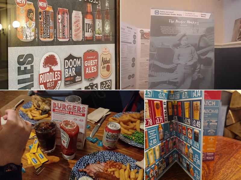 The Powder Monkey - JD Wetherspoon Menu