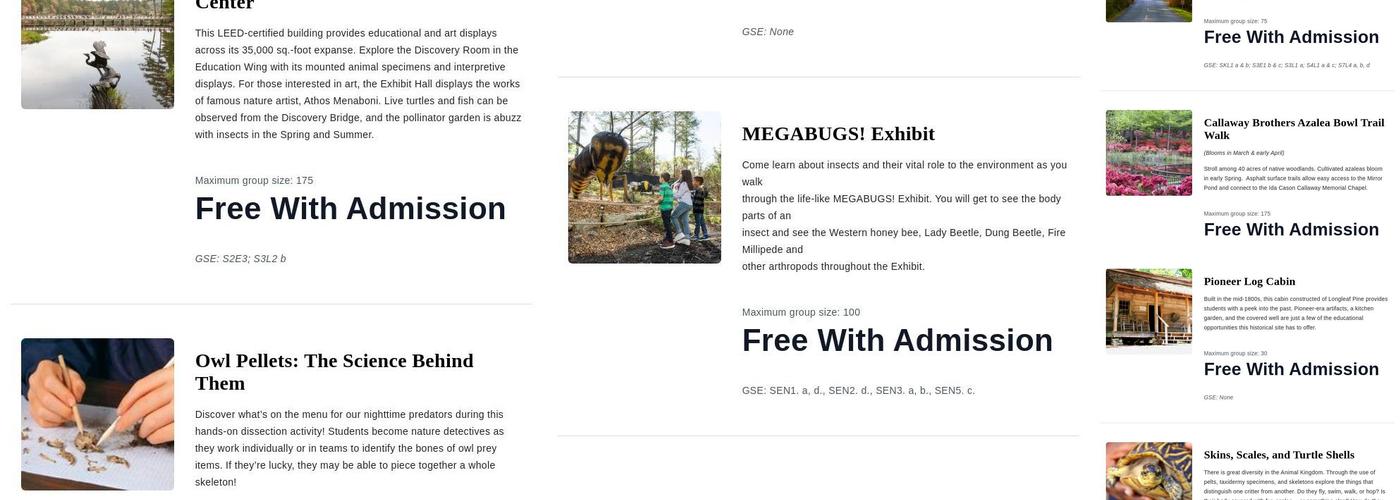 Callaway Gardens Country Store Menu