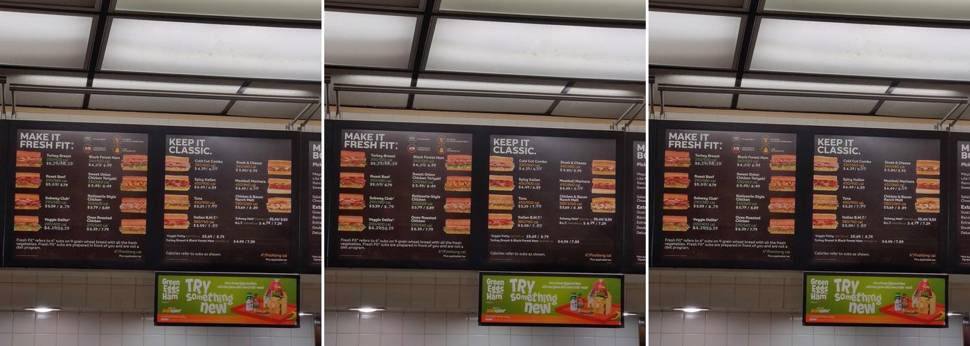 Subway (Delta Waters Rd) Menu