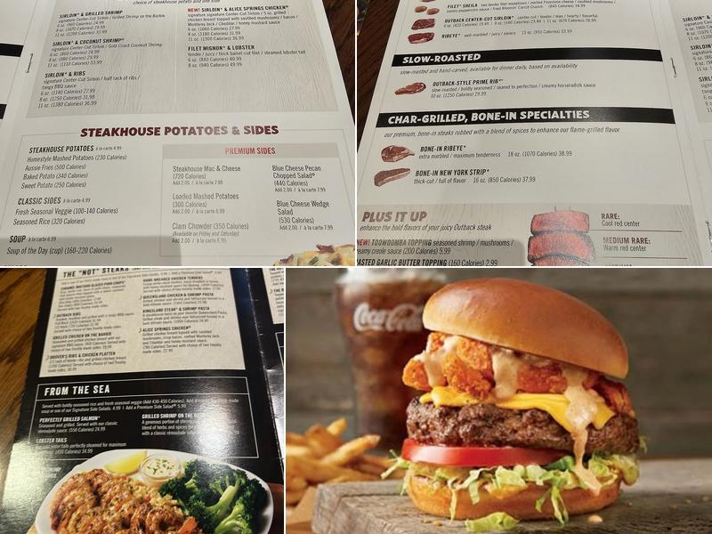 Outback Steakhouse Menu