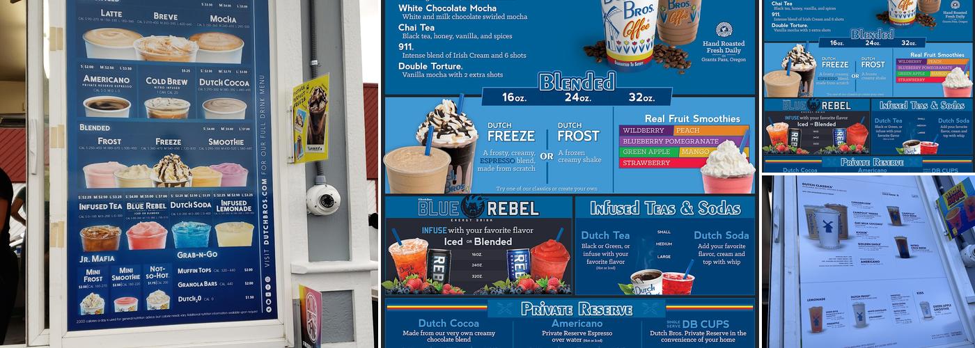 Dutch Bros Coffee Menu