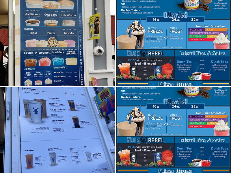 Dutch Bros Coffee Menu